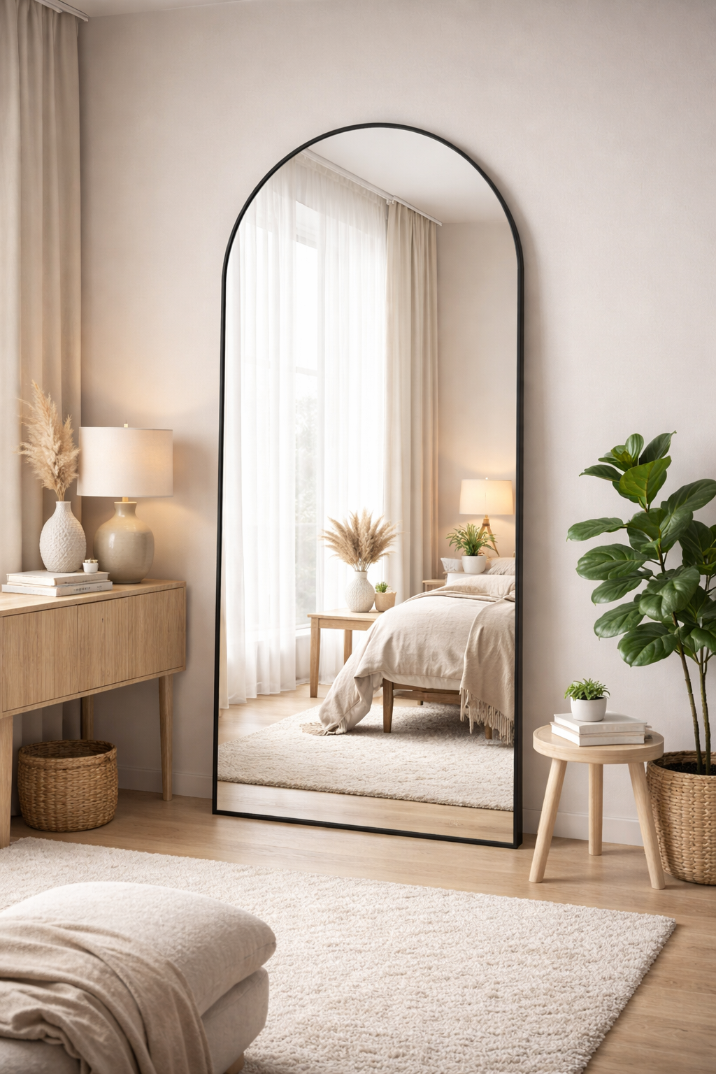 Arched mirror 180x80