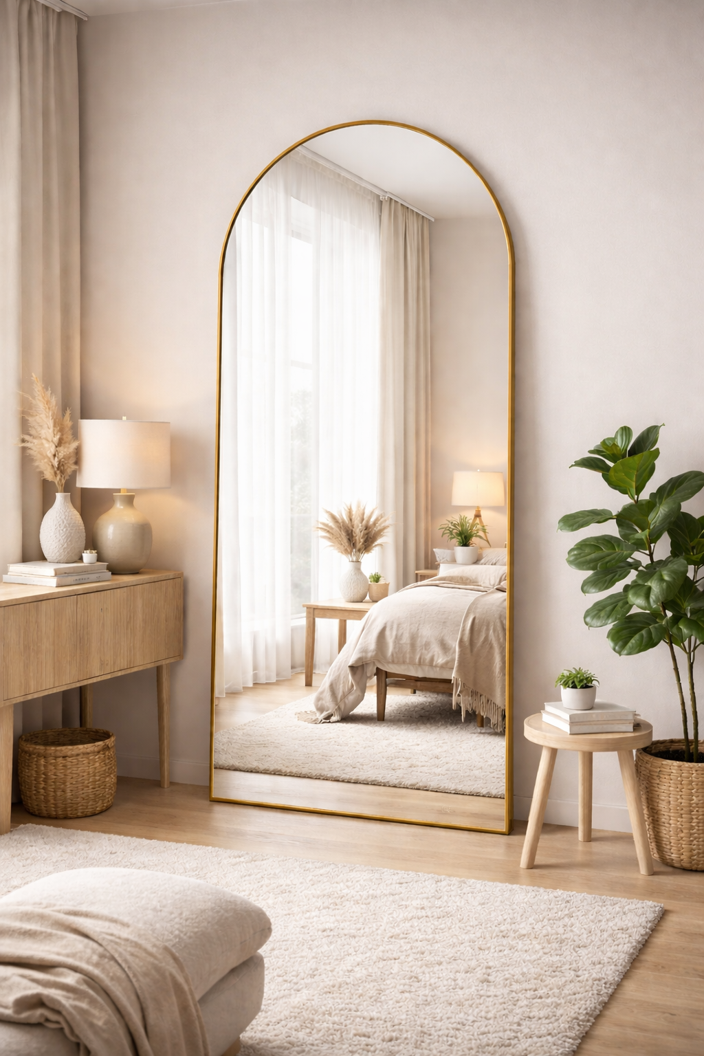 Arched mirror 180x80